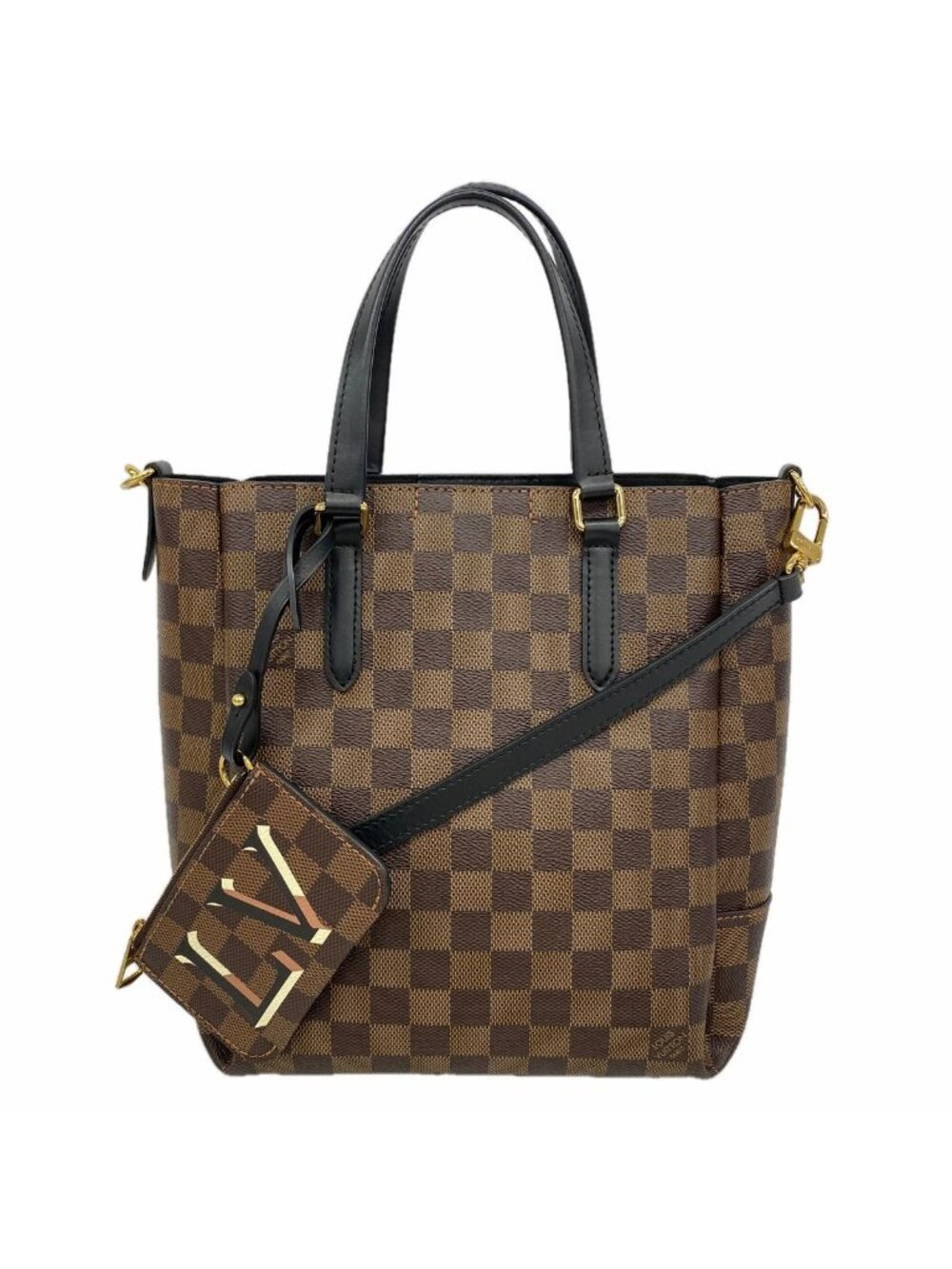 Louis Vuitton Handbag Damier Belmont BB Ebene 2-Way Bag